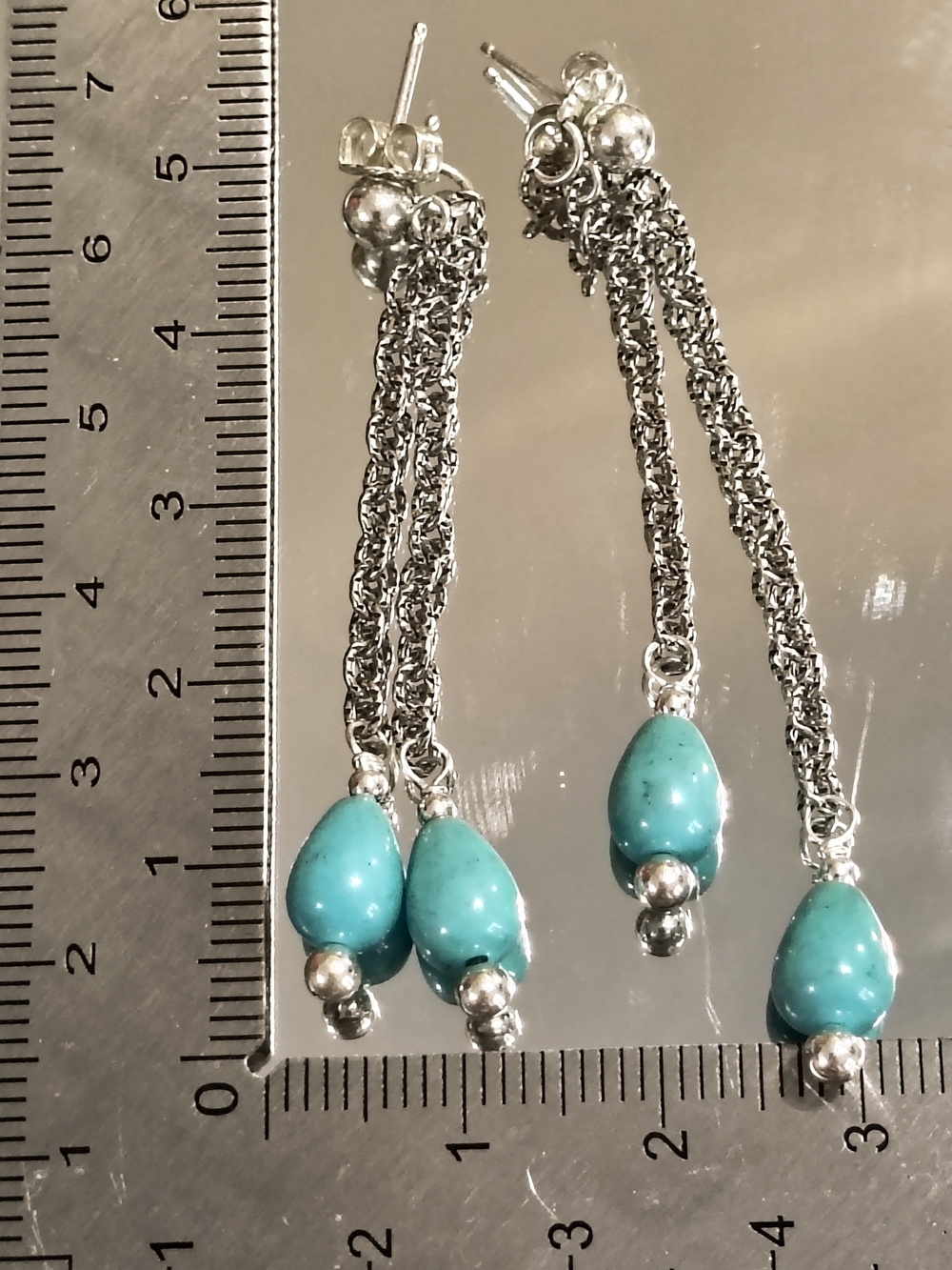 Carolyn Pollack Sterling Silver Turquoise Jacket Earrings